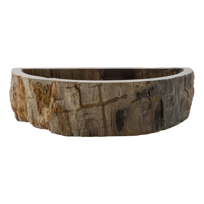 Indomarmer WC-Becken aus Versteinertes Holz