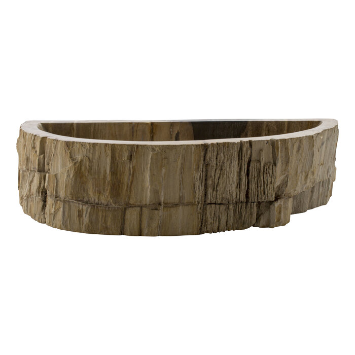 Indomarmer WC-Becken aus Versteinertes Holz