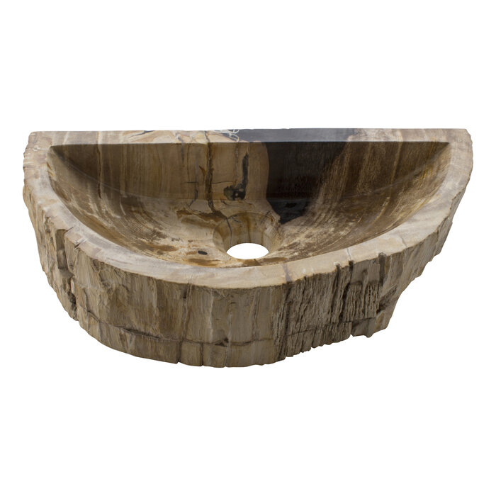 Indomarmer WC-Becken aus Versteinertes Holz