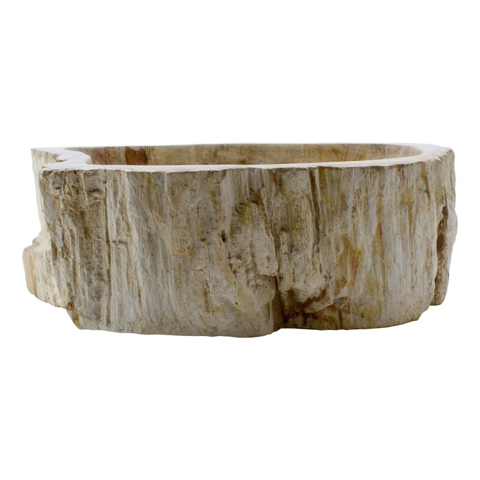 Indomarmer Washbasin of Petrified Wood 47x36x15cm