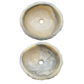 Indomarmer Set Waschbecken aus Onyx