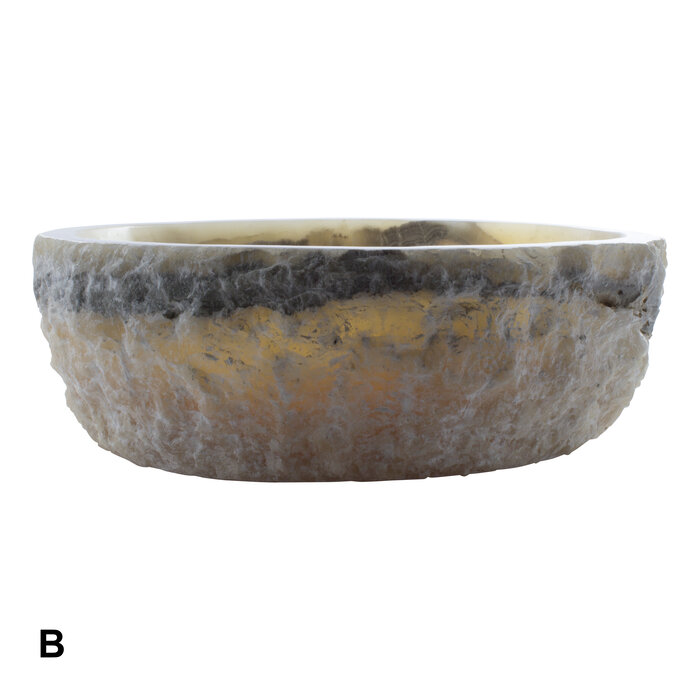 Indomarmer Set Waschbecken aus Onyx