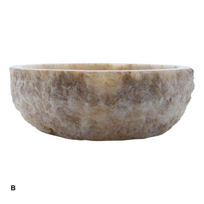 Indomarmer Set Waschbecken aus Onyx