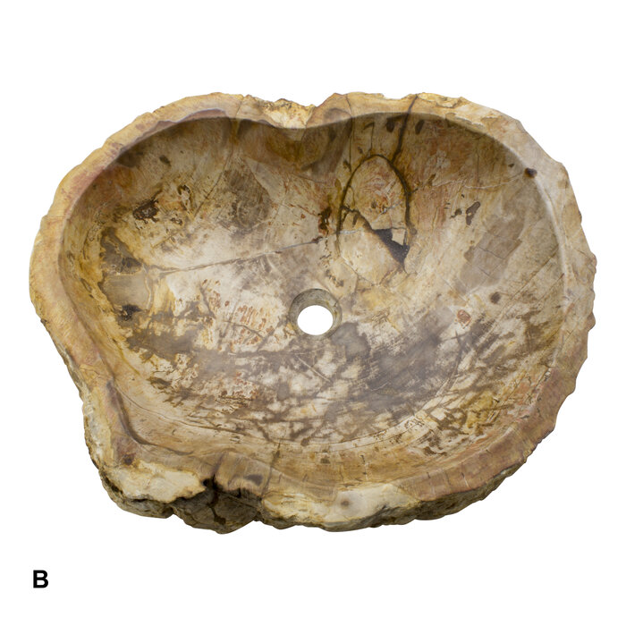 Indomarmer Petrified Wood Washbasin Set