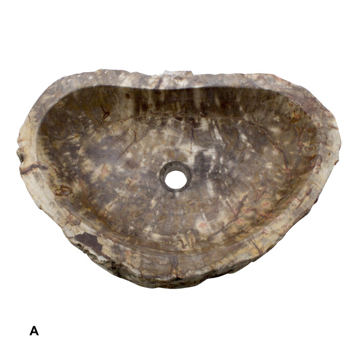 Indomarmer Petrified Wood Washbasin Set