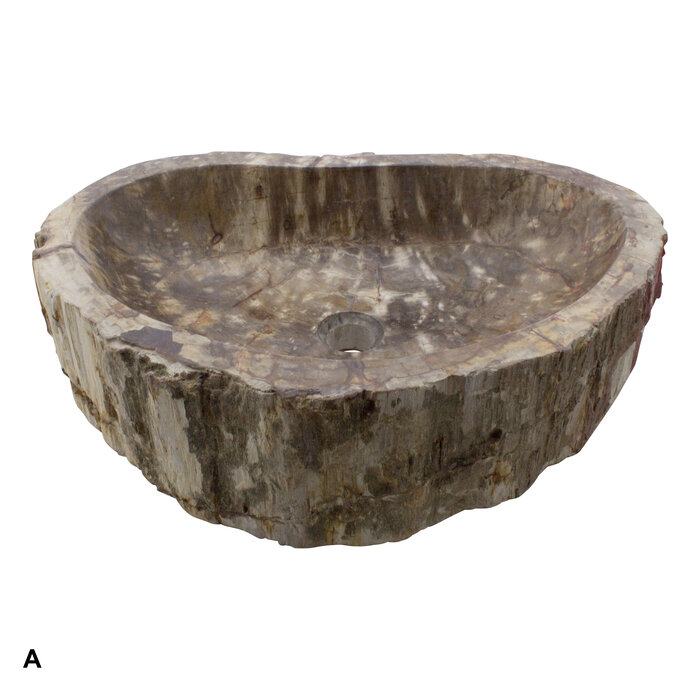 Indomarmer Petrified Wood Washbasin Set