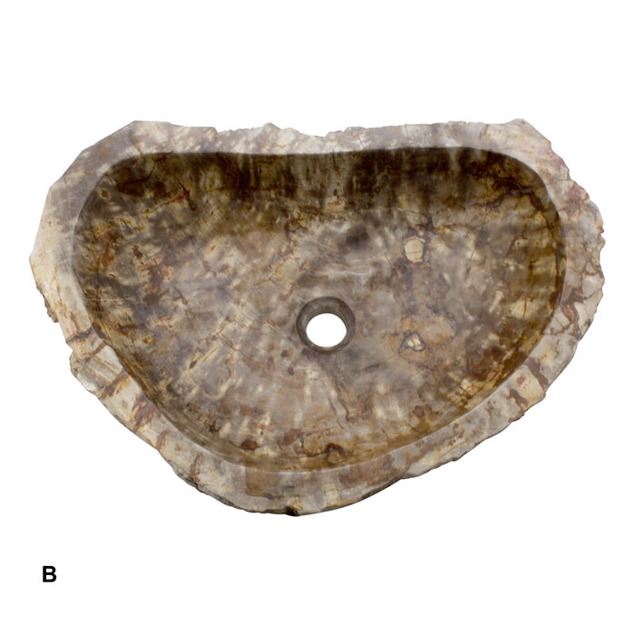 Indomarmer Petrified Wood Washbasin Set