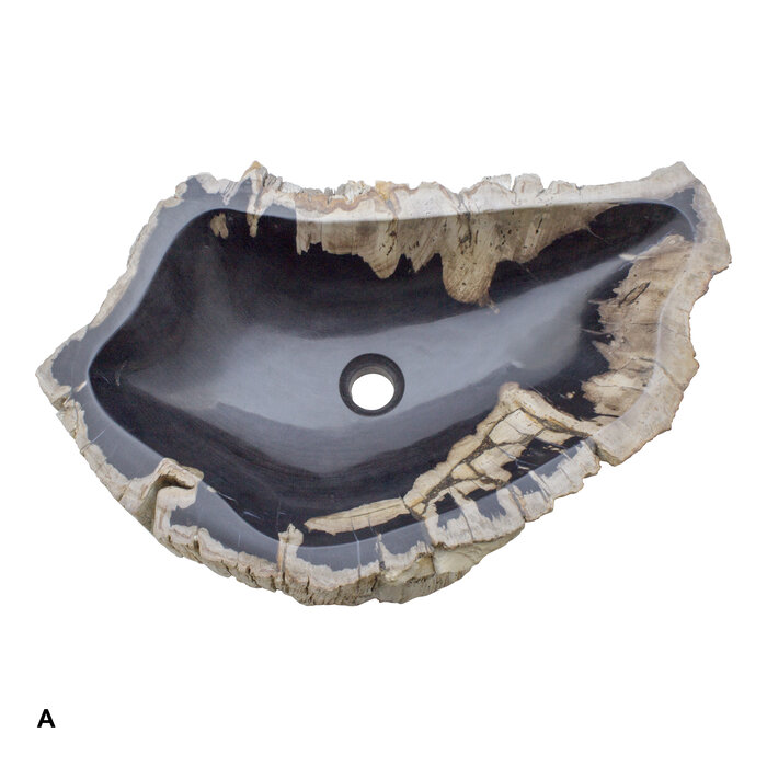 Indomarmer Petrified Wood Washbasin Set