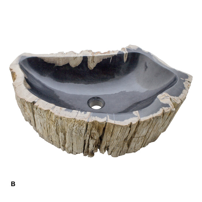 Indomarmer Petrified Wood Washbasin Set