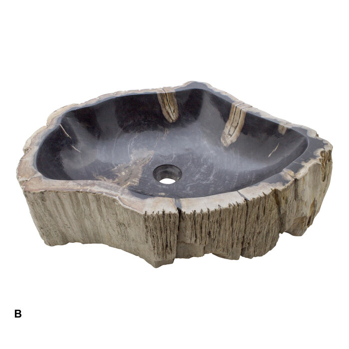 Indomarmer Petrified Wood Washbasin Set