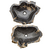 Indomarmer Petrified Wood Washbasin Set