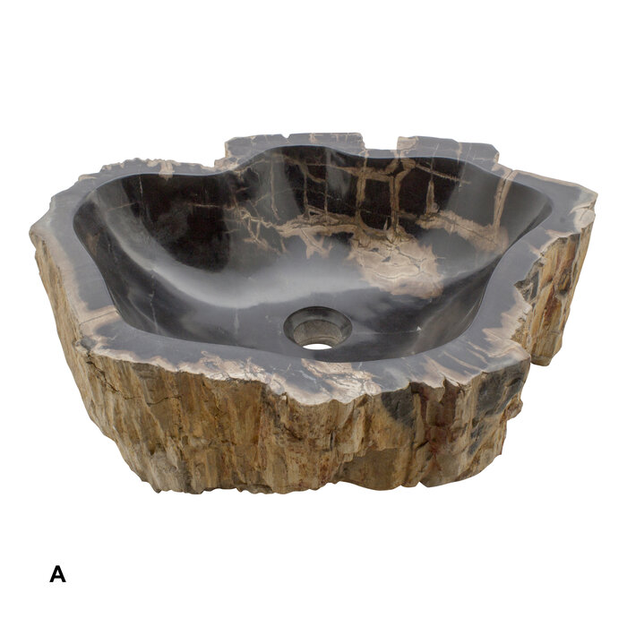 Indomarmer Petrified Wood Washbasin Set