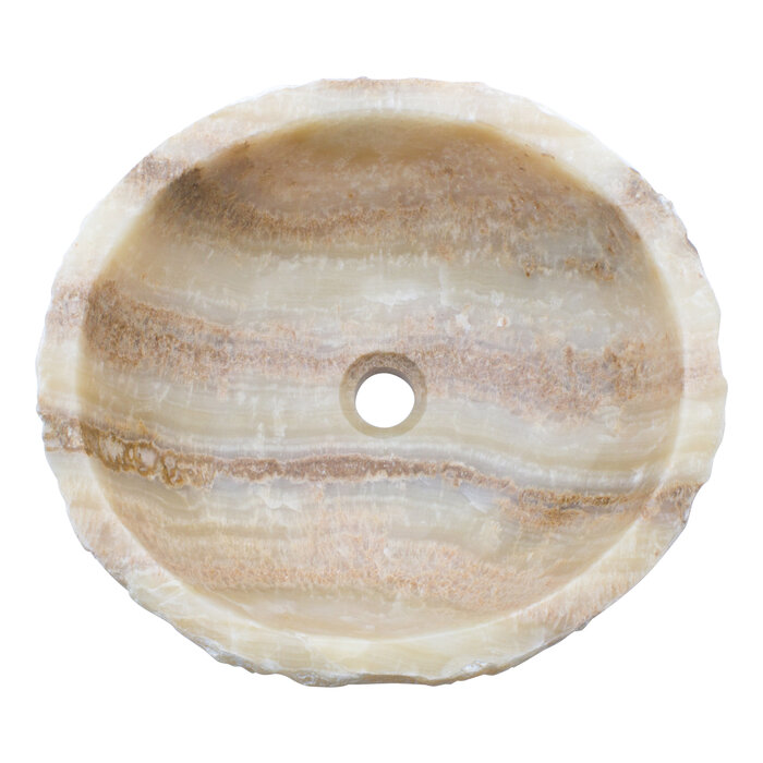 Indomarmer Wasbak van Onyx 46x42x15cm