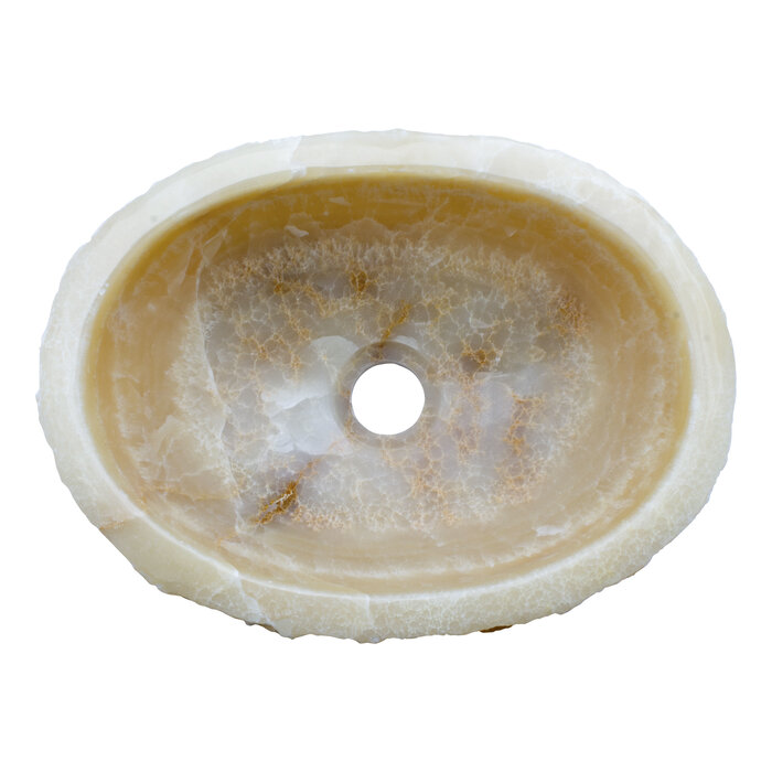Indomarmer WC-Becken aus Onyx 37x27x15cm
