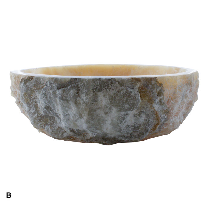 Indomarmer Set Waschbecken aus Onyx