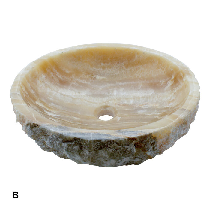 Indomarmer Set Waschbecken aus Onyx