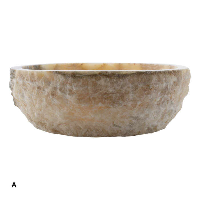 Indomarmer Set Waschbecken aus Onyx