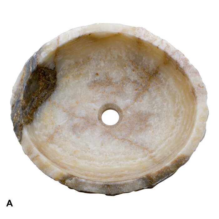 Indomarmer Set Waschbecken aus Onyx