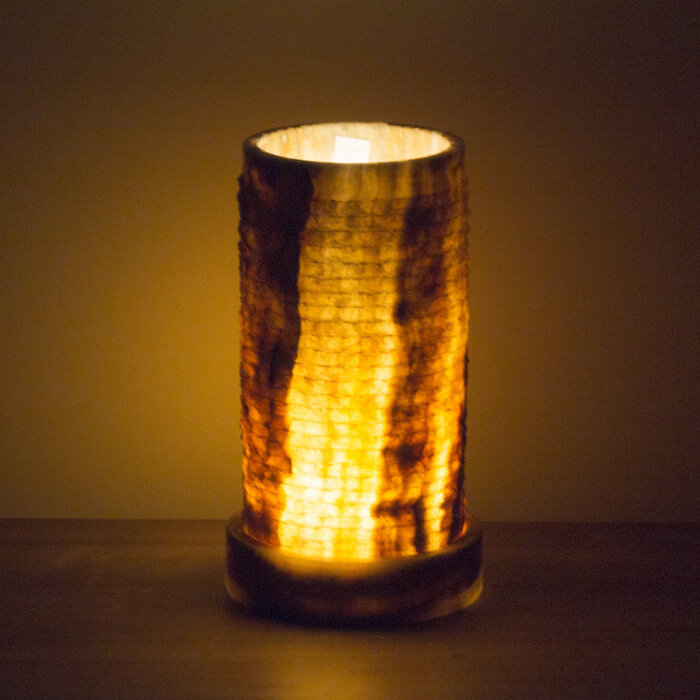 Indomarmer Cylinder Table lamp Onyx