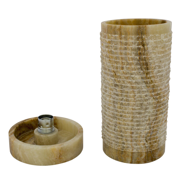 Indomarmer Cylinder Table lamp Onyx