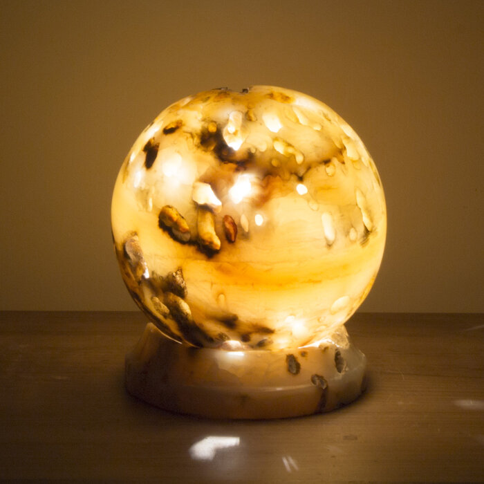Indomarmer Ball lamp Onyx