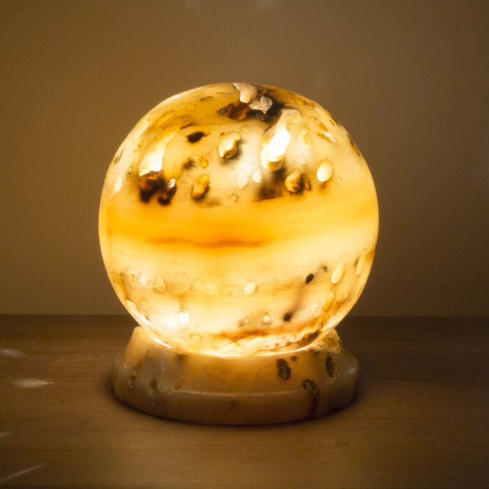 Indomarmer Ball lamp Onyx