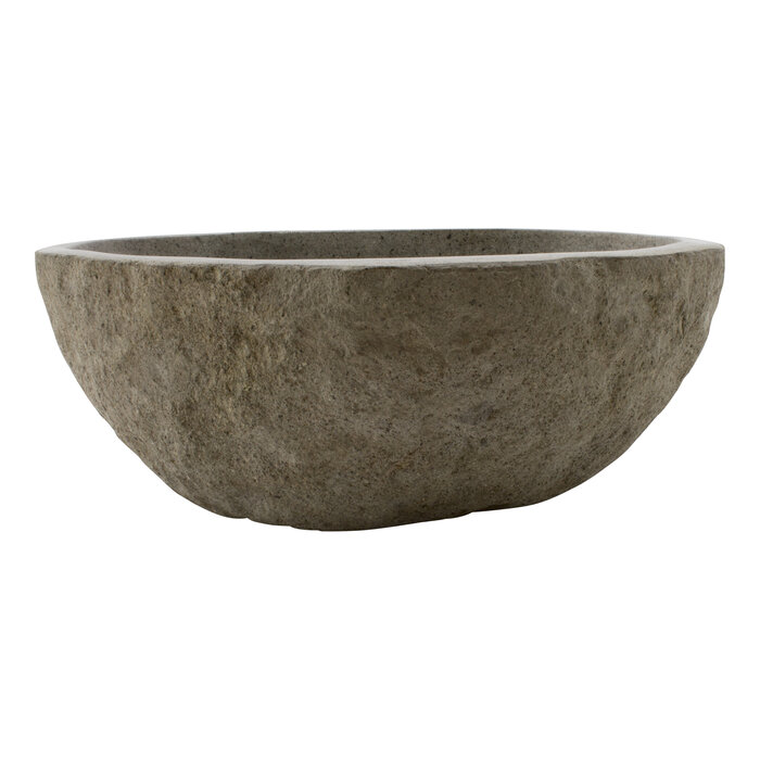 Indomarmer Rivierstenen Wasbak 45x40x15cm