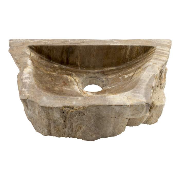 Indomarmer Toiletfontein van Versteend Hout