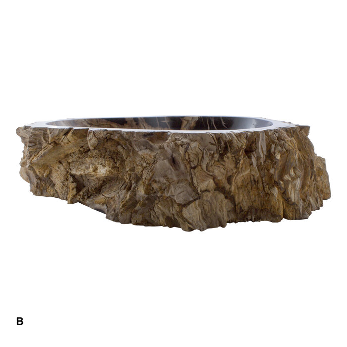 Indomarmer Petrified Wood Washbasin Set