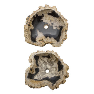 Indomarmer Petrified Wood Washbasin Set