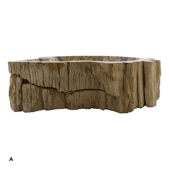 Indomarmer Petrified Wood Washbasin Set