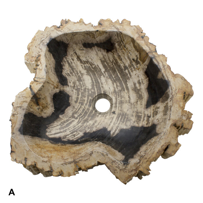 Indomarmer Petrified Wood Washbasin Set
