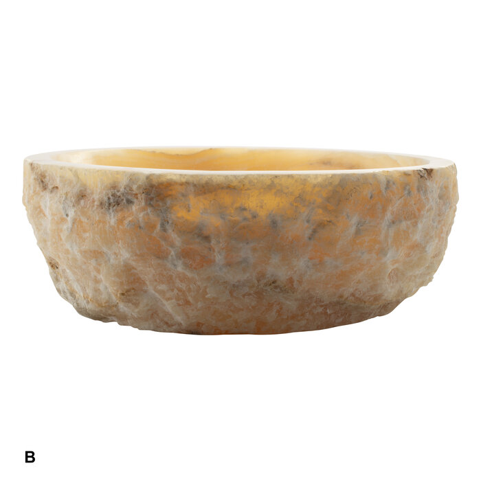 Indomarmer Set Waschbecken aus Onyx