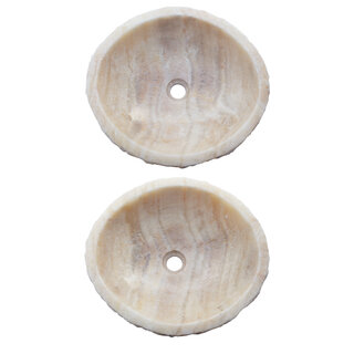 Indomarmer Set Waschbecken aus Onyx