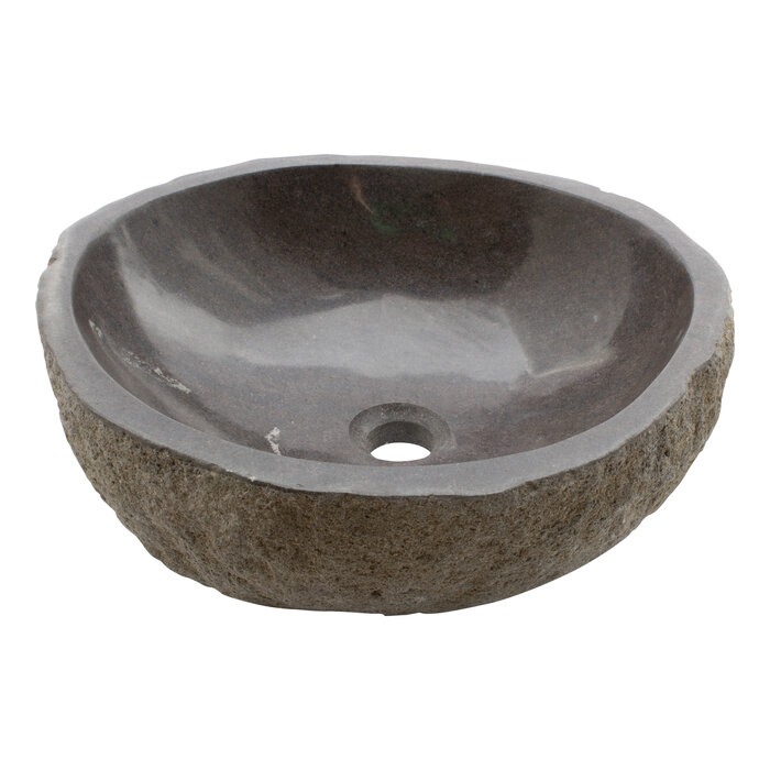 Indomarmer Rivierstenen Waskom 42x40x15cm