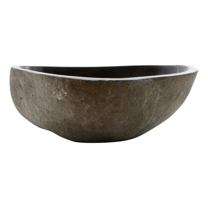 Indomarmer Rivierstenen Wasbak 47x37x15cm