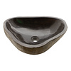 Indomarmer Waschbecken aus Flussstein 47x37x15cm