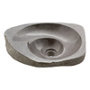 Waschbecken aus Flussstein Spirale 49x37x15cm