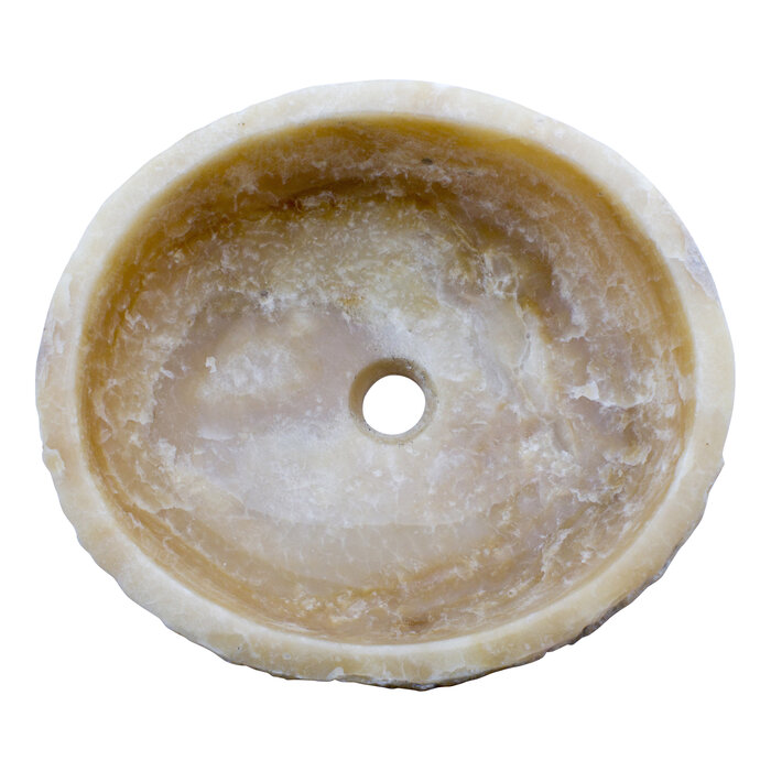 Indomarmer Wasbak van Onyx 47x42x15cm