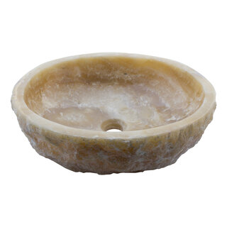 Indomarmer Waschbecken aus Onyx 47x42x15cm