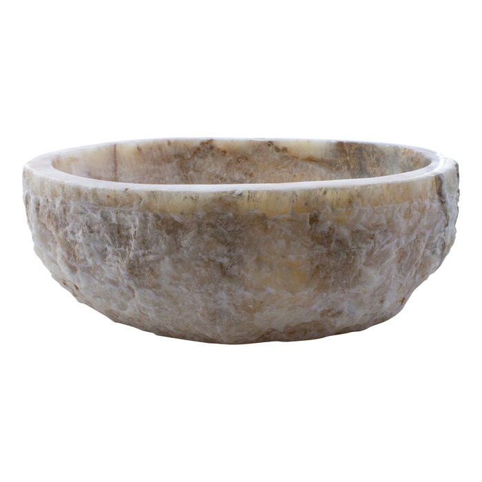 Indomarmer Waschbecken aus Onyx 46X40X15cm