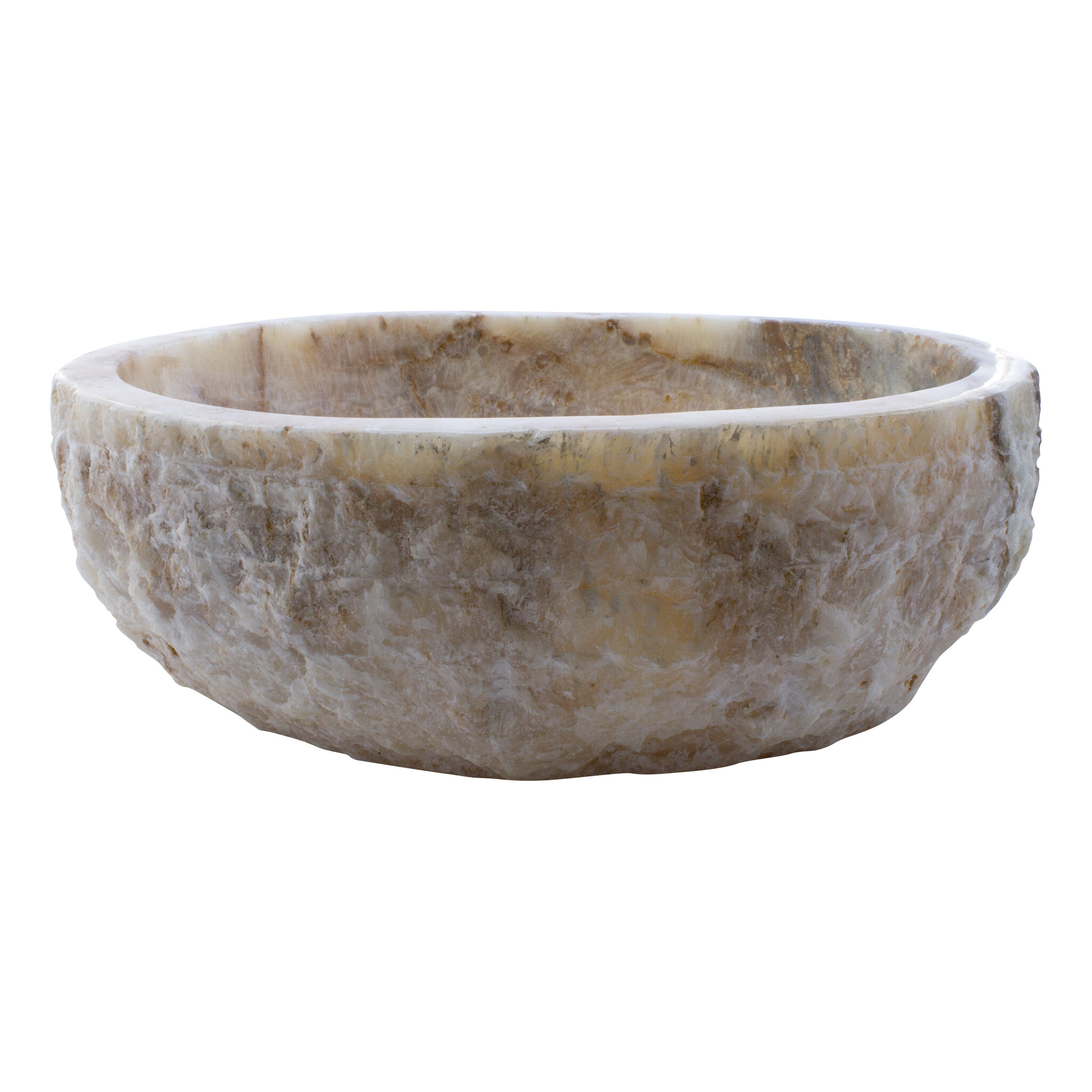 Indomarmer Waschbecken aus Onyx 46X40X15cm