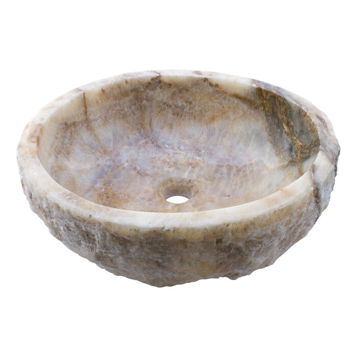 Indomarmer Waschbecken aus Onyx 46X40X15cm