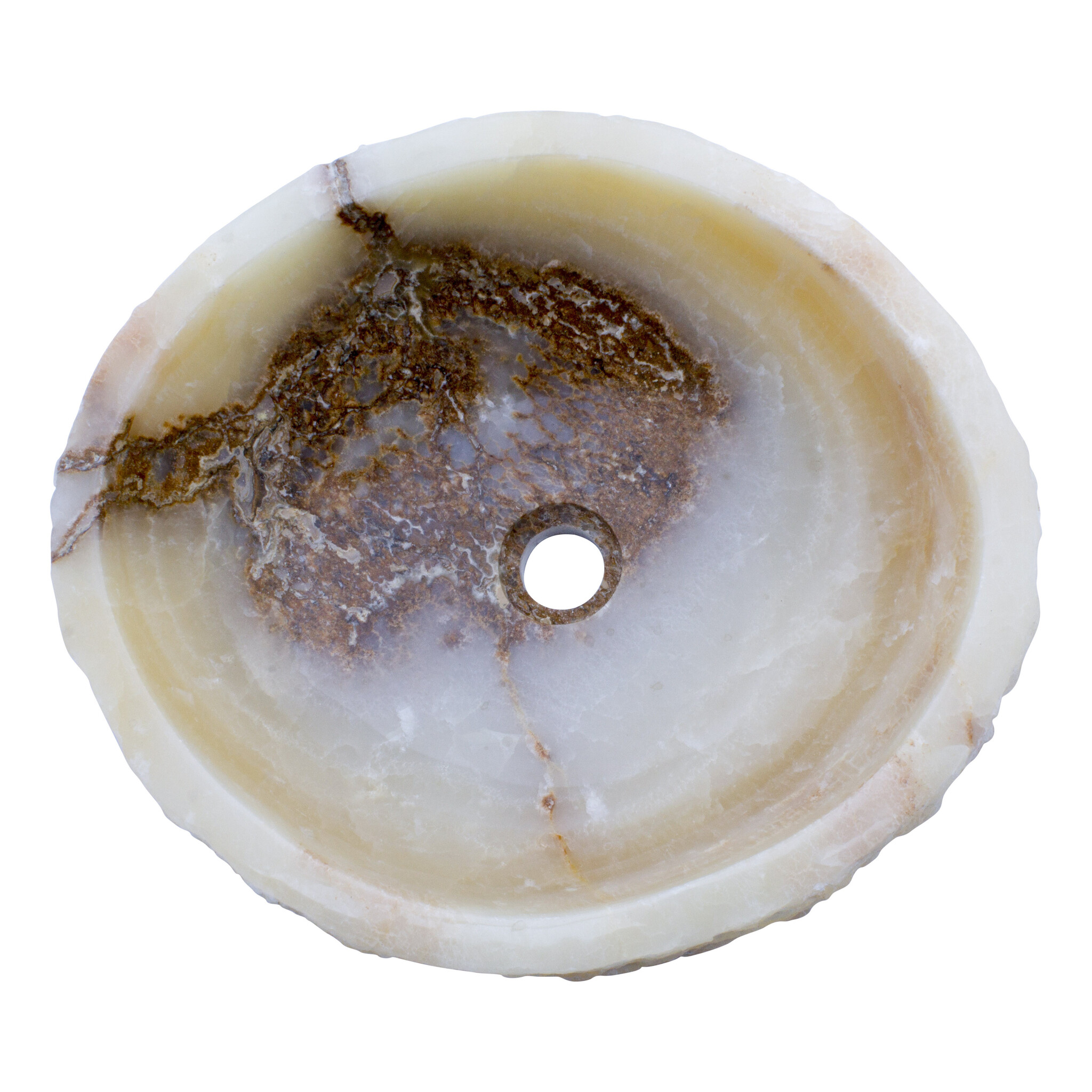 Indomarmer Wasbak van Onyx 46x41x15cm