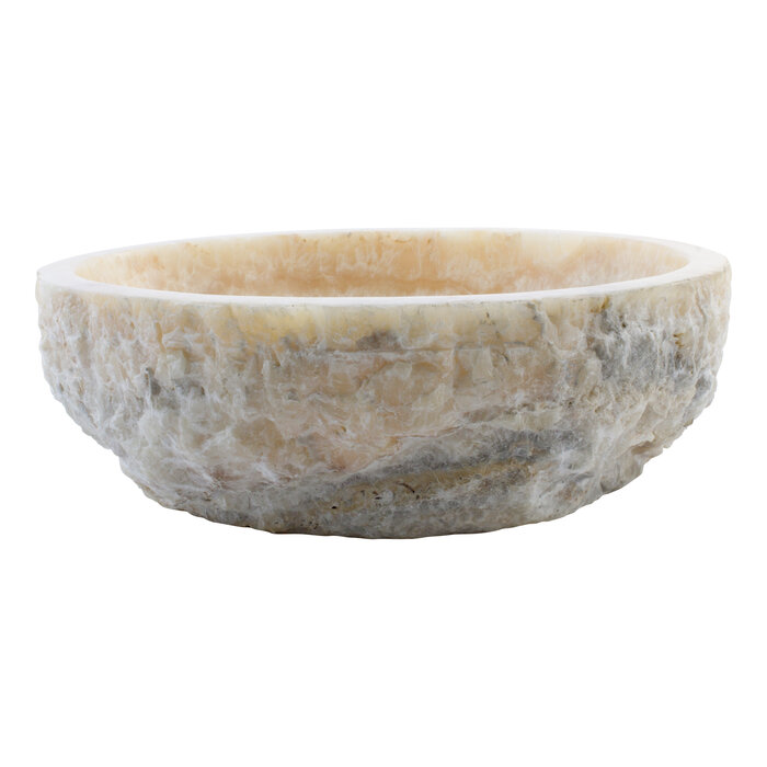 Indomarmer Waschbecken aus Onyx 45x40x15cm