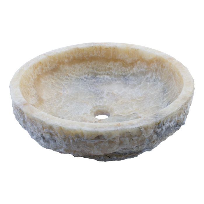 Indomarmer Waschbecken aus Onyx 45x40x15cm