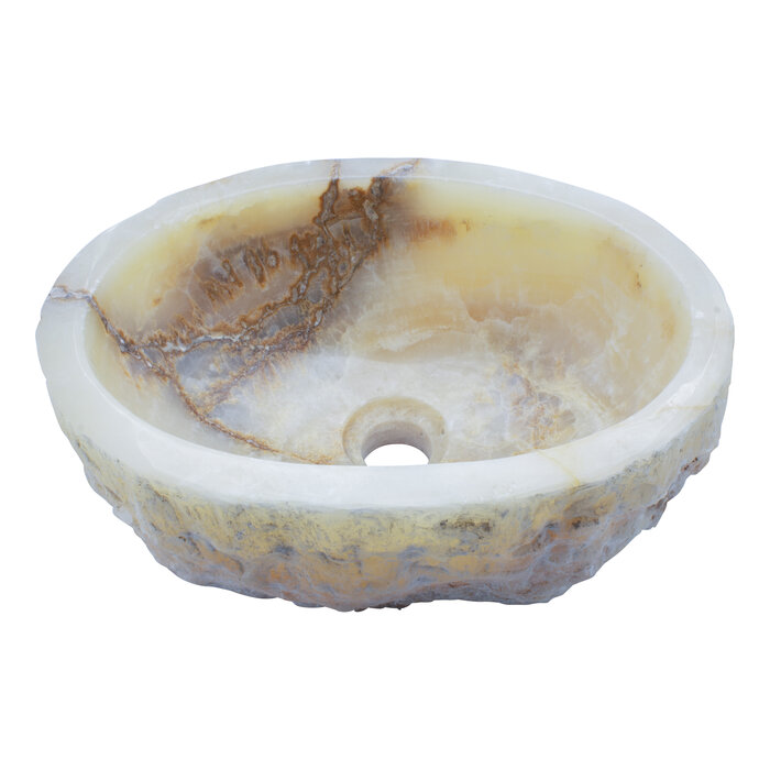 Indomarmer WC-Becken aus Onyx 36x27x15cm