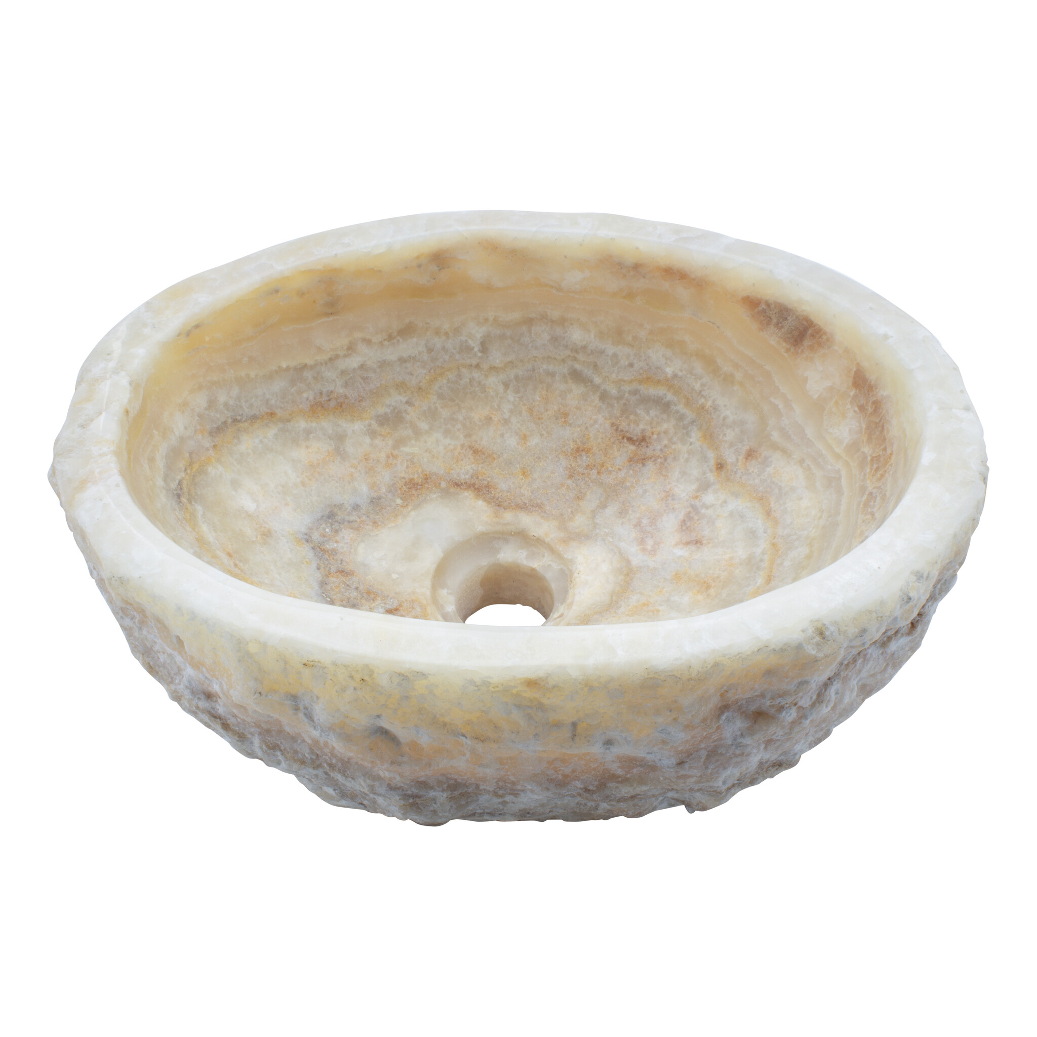 Indomarmer WC-Becken aus Onyx 36x27x15cm