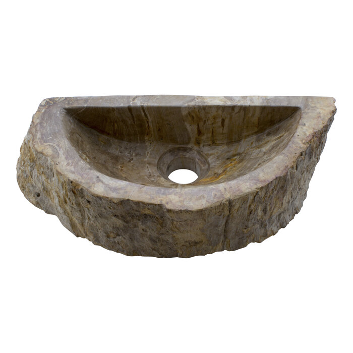 Indomarmer Toiletfontein van Versteend Hout