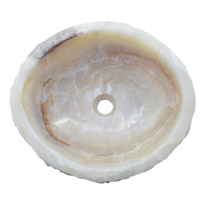 Indomarmer Set Waschbecken aus Onyx